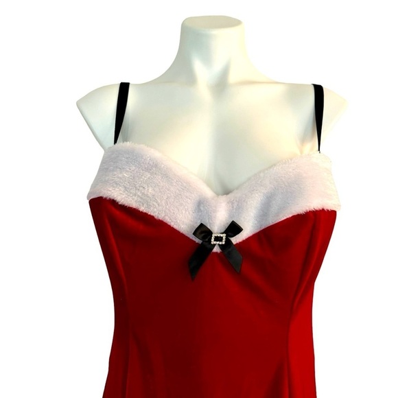 CINEMA ETOILE Red Velvet & Sherpa Santa Babydoll Size 2X NEW Christmas Santa - Picture 4 of 8